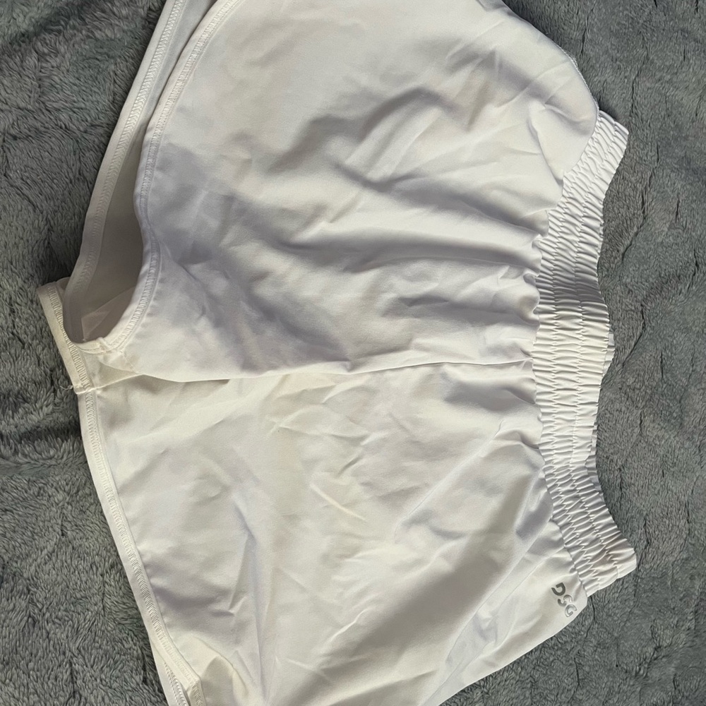 DSG Cream Elastic Waist Shorts